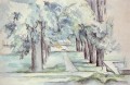 Piscine et Allée des Châtaigniers au Jas de Bouffan Paul Cézanne